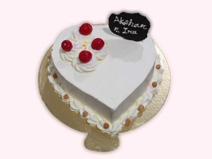 Order Online Heart Shape Butterscotch Cake Near Noida Extension
