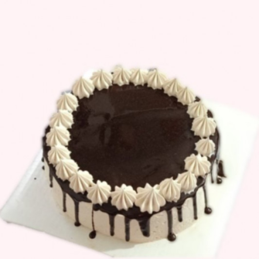 Dark Chocolate Cake with Mocha Frosting