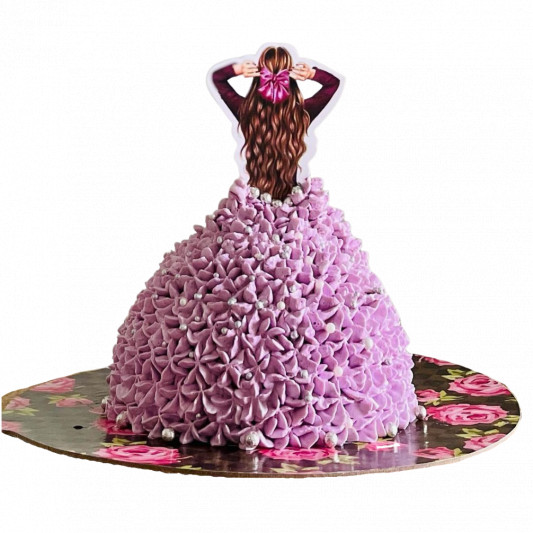 Delectable Cakes: Pink Rose Swirl Barbie Birthday Cake
