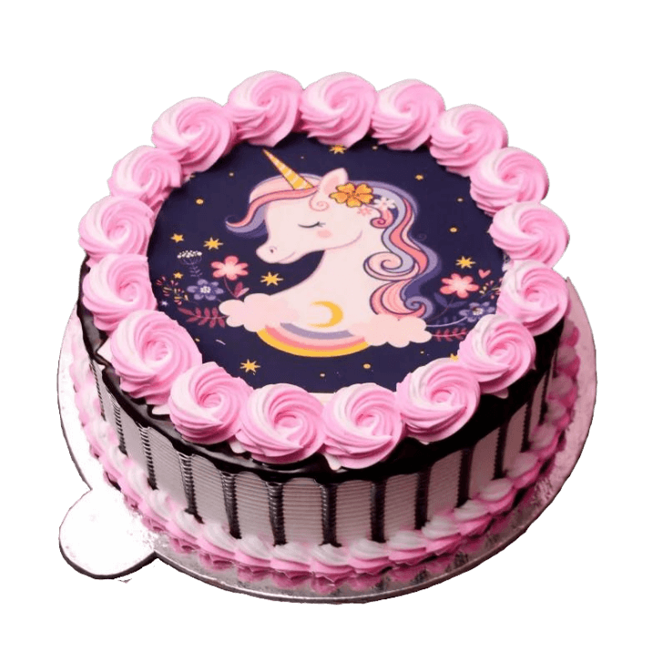 Cute Unicorn Cake Designs : Colourful unicorn cake for 4th birthday