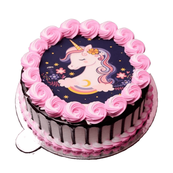 Unicorn Theme Photo Cake online delivery in Noida, Delhi, NCR, Gurgaon