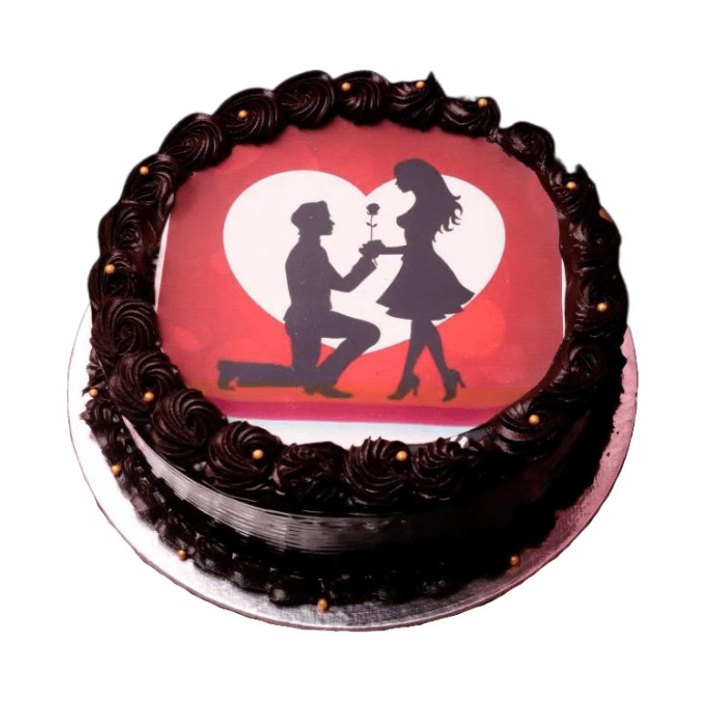 Delicious Propose Day Cake