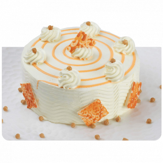 Butterscotch Cream Cake - Bloom Hub - Plants, Flowers, Cakes and More