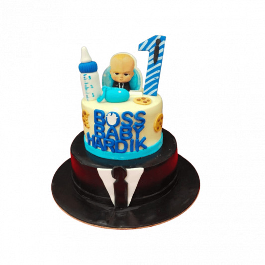 Boss Baby Suspender Cake - | Baby 1 year old cake