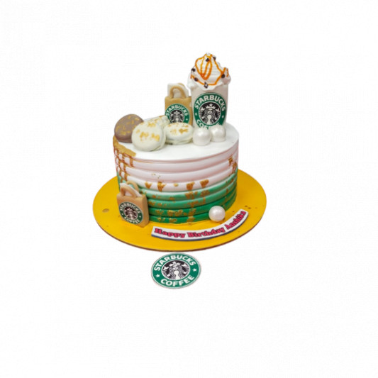 Starbucks Logo with Spheres & Cup – Pao's cakes