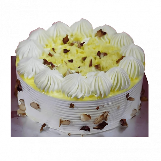 Strawberry Round Kulfi Falooda Flavour Cake With Golden Effect, Packaging  Type: Box, Weight: 1Kg