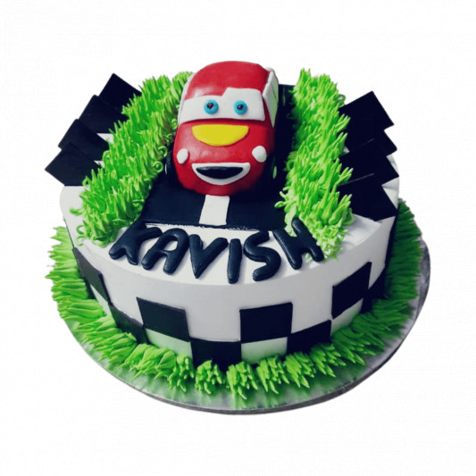 Mcqueen Theme Cake | Cars Theme Cake | Mcqueen Car Cake – Liliyum  Patisserie & Cafe