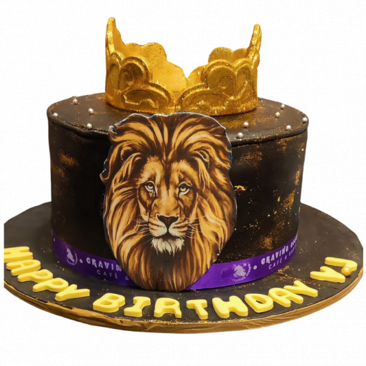 lion cake design/lion king cake tutorial#lion king fondant cake - YouTube