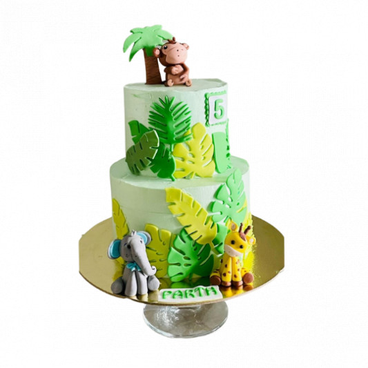 Jungle Cake | Jungle Theme Cake | Safari Cake | Yummy Cake