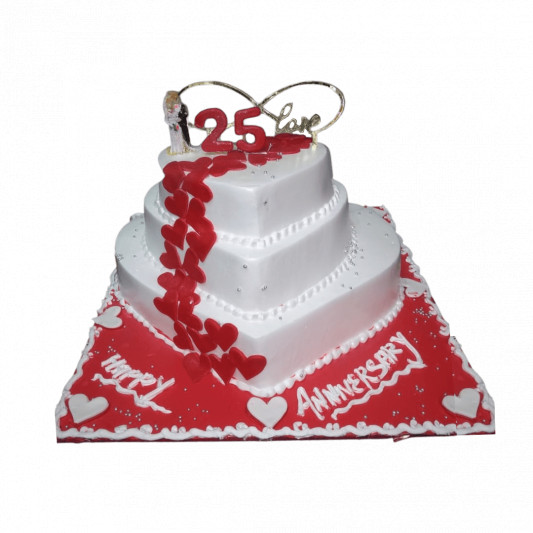25th Wedding Anniversary Cake- Testimonial - YouTube