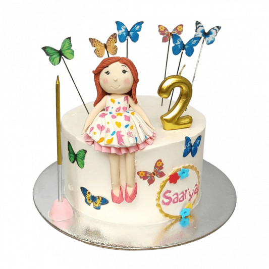 Happy Birthday To Beautiful Girl Trendy Cake With Name