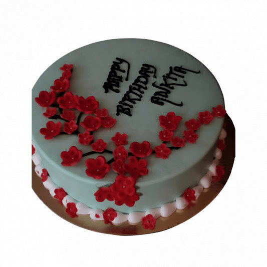 colorfull flower cake-order online and get same day delivery in  delhi,India, 24x7 Home delivery of Cake in RED CROSS ROAD, Banglore