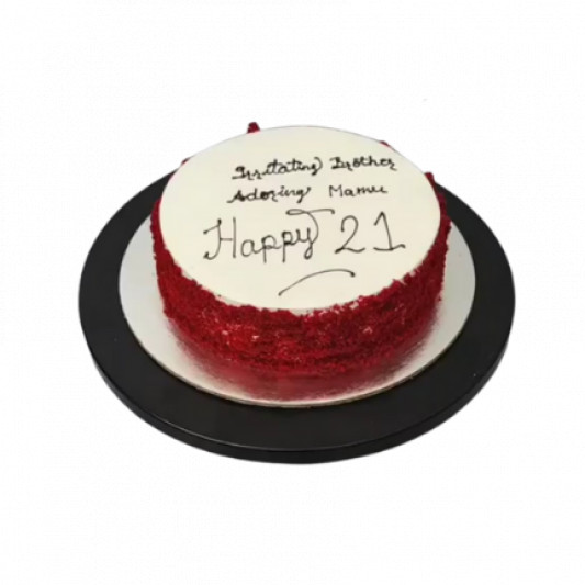 Birthday Cake For Brother - Red Velvet Birthday Cake - Pastryperfection