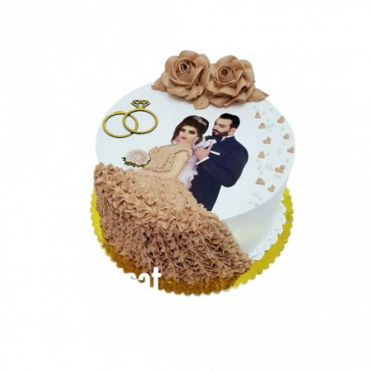 Ring Of Love Engagement Cake - Wishingcart.in
