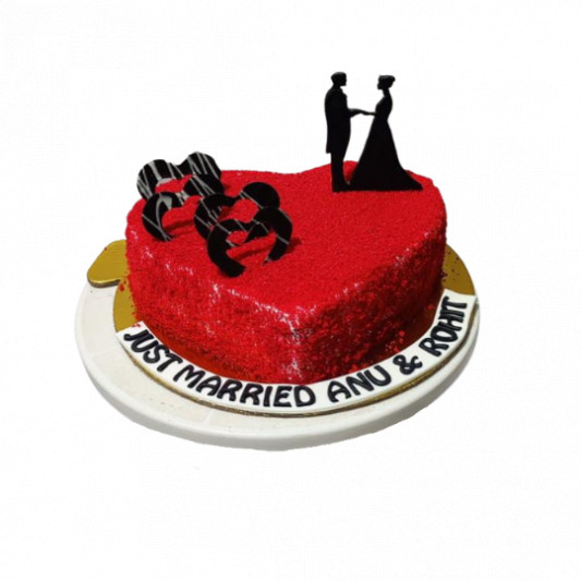Shop for Fresh Couple Special Fondant Flowers Anniversary Cake online -  Hoshiarpur