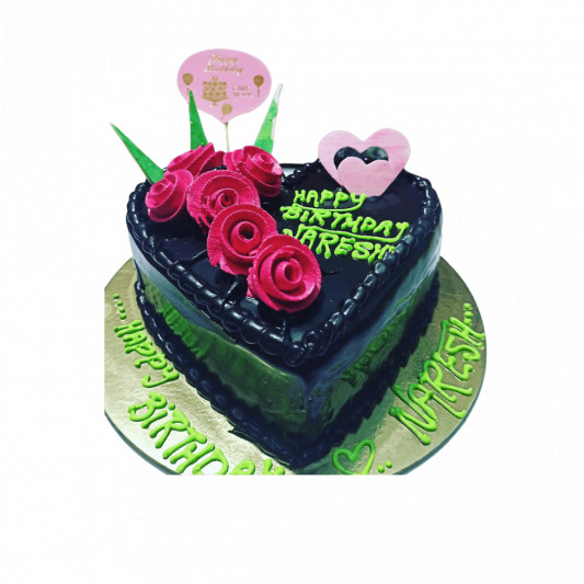 Valentine, Anniversary theme cake for boyfriends birthday - CakesDecor