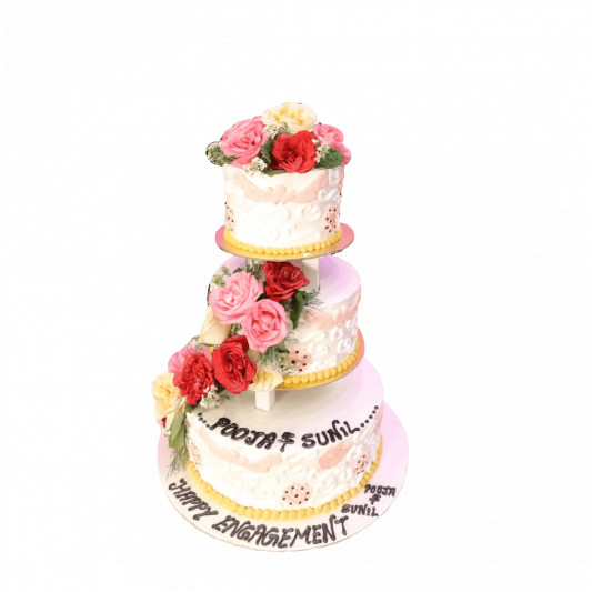 Designer 3 Tier Cake for Wedding online delivery in Noida, Delhi, NCR, Gurgaon