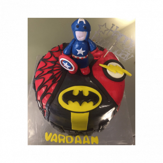 Buy Edible Image Cake Wrap Superhero Theme, Marvel Online in India - Etsy