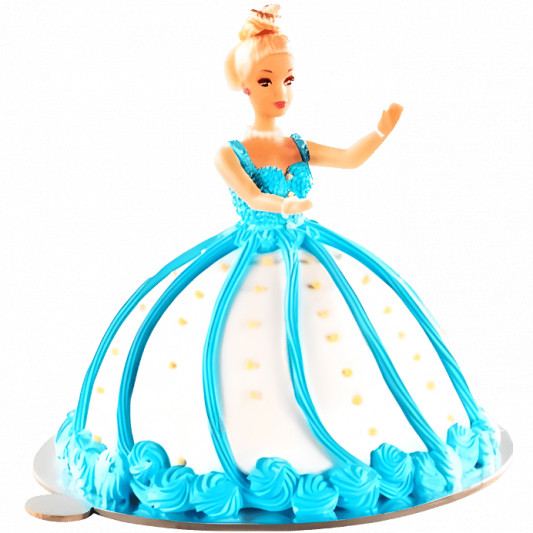 Blue Barbie Cake online delivery in Noida, Delhi, NCR, Gurgaon