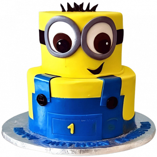 Order 7th Birthday Minion Cake 3 Kg Online | IndiaCakes