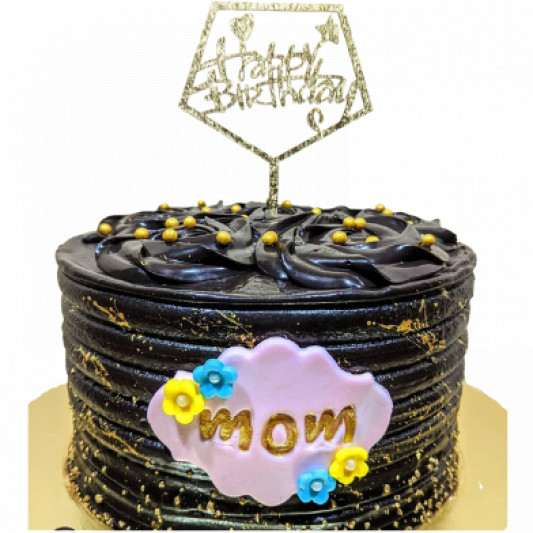 Happy birthday mom cake topper svg, birthday cake topper svg