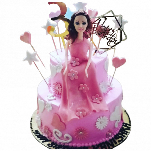Send Barbie Doll birthday cake Online | Free Delivery | Gift Jaipur