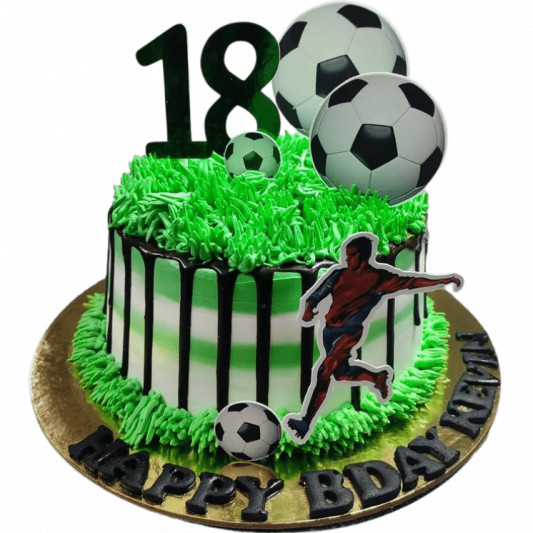Order Football Theme Cake For Kids online | free delivery in 3 hours -  Flowera
