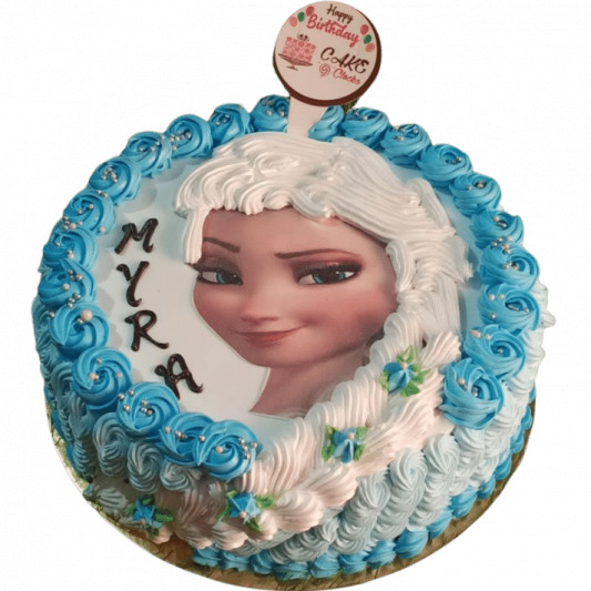 Candy Bar, Birthday Cake for a Girl with Frozen Cartoon Character  Illustration Editorial Image - Image of design, character: 178770290