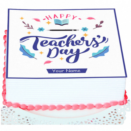 Teacher's Day Poster Cake online delivery in Noida, Delhi, NCR, Gurgaon