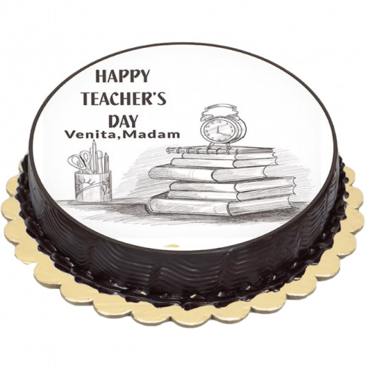 Poster Cake for Teacher's Day  online delivery in Noida, Delhi, NCR, Gurgaon