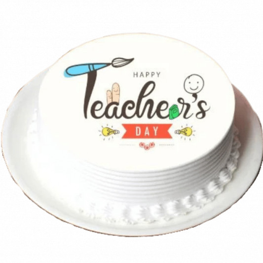 Special Teacher's Day Photo Cake 