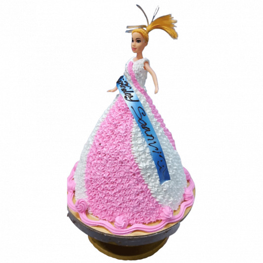 Pink Barbie Doll Cake online delivery in Noida, Delhi, NCR, Gurgaon