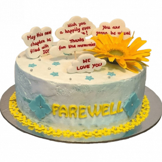 Farewell Cake Messages and Ideas - WishesMsg