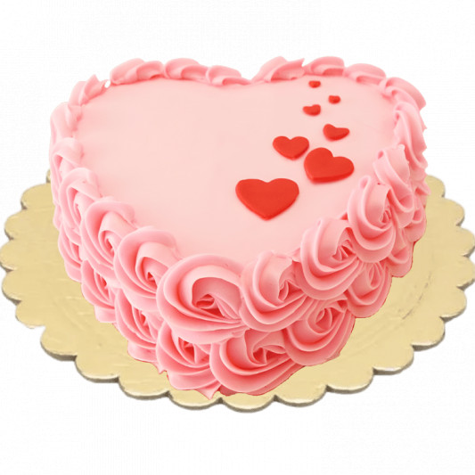 Pink Heart Cake online delivery in Noida, Delhi, NCR, Gurgaon