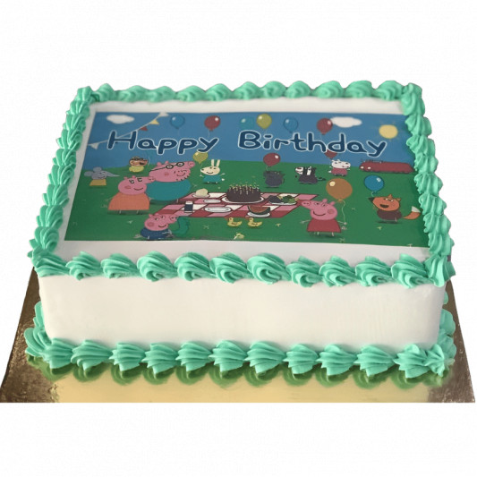 Peppa Pig Image Cake | bakehoney.com