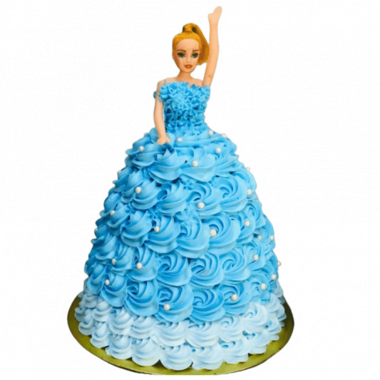 Floral Dress Doll Cake online delivery in Noida, Delhi, NCR, Gurgaon