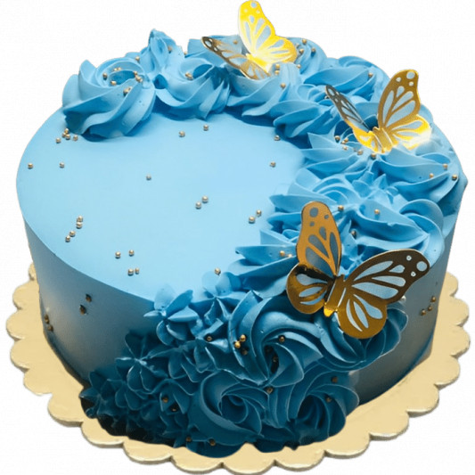 Blue birthday cake hi-res stock photography and images - Alamy
