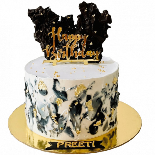 Fashion Cake Topper - Gold –