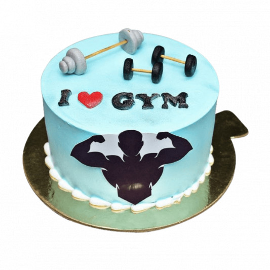 Gym Theme Cake | bakehoney.com