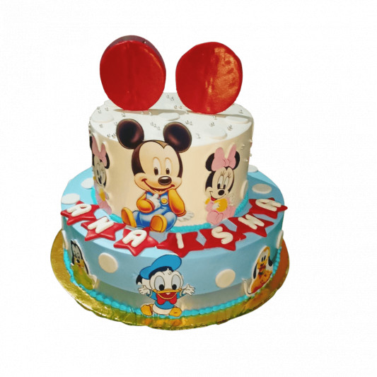 Smiley Mickey Mouse Cake 2kg Chocolate – Surprise Habesha