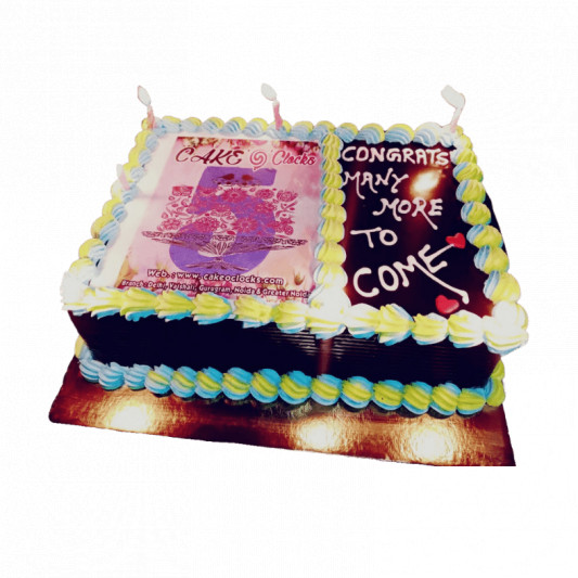 Pin by Elizabeth Ellis on Corporate Cakes | Fake cake, Cake designs,  Anniversary cake