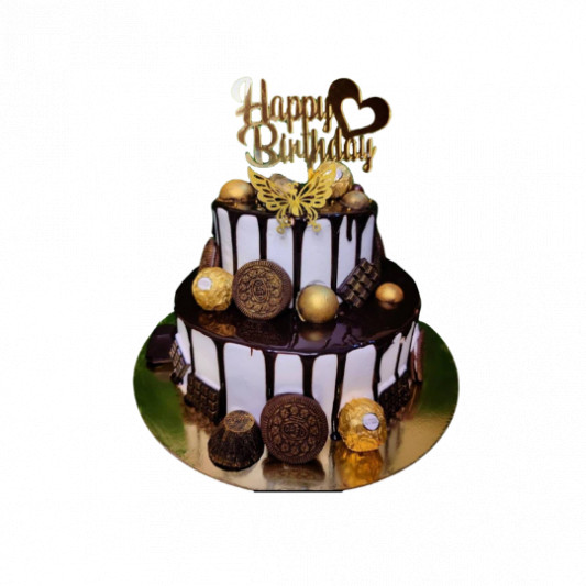 2 Tiers Celebration Cake (Wedding, Birthday,etc) by duchess bakes |  Bridestory.com