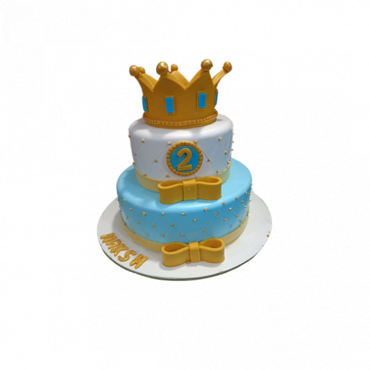 Little Prince Gold Crown Cake - Chocomans