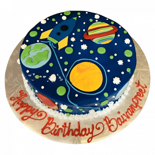 Solar system planet cake | Diy birthday cake, Planet birthday, Solar system  cake
