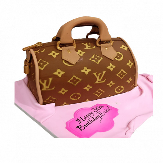 Louis Vuitton Handbag Cake Design - Luxury Cake Inspiration