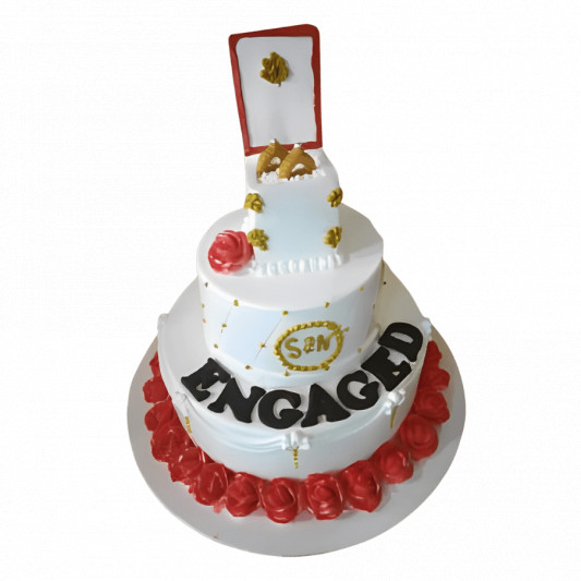 Engagement ring cake 10