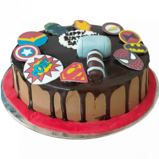 Online Marvel Spiderman Pineapple Cake Delivery in Ghaziabad