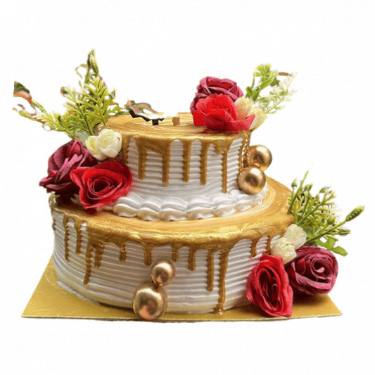 Luxury Cake 2 tier - 30 cm | Fruit platter designs, Fruit cake design, Cake  made of fruit