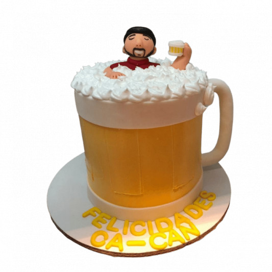 Tuborg Beer Cake | Beer Mug Cake | Order Designer Cakes in Bangalore –  Liliyum Patisserie & Cafe