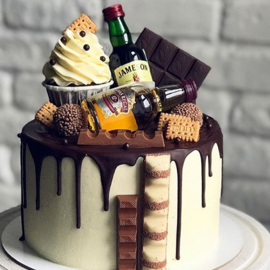 Liquor Bottle Cake